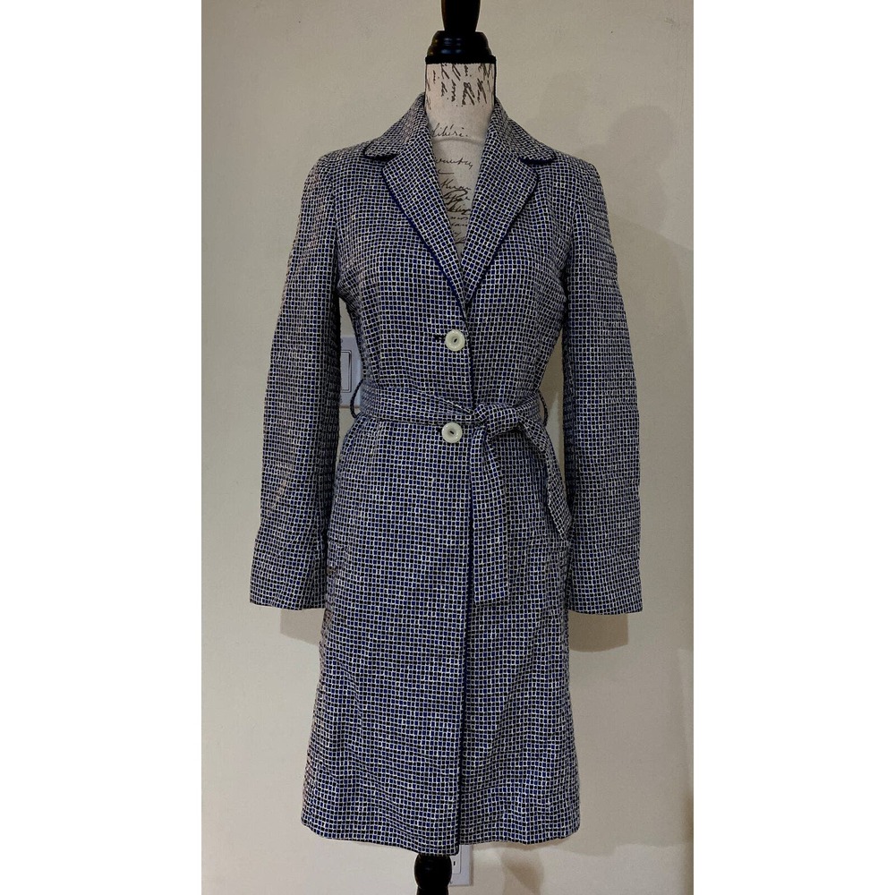 MISSONI Belted Multicolor Trench Coat Size 6